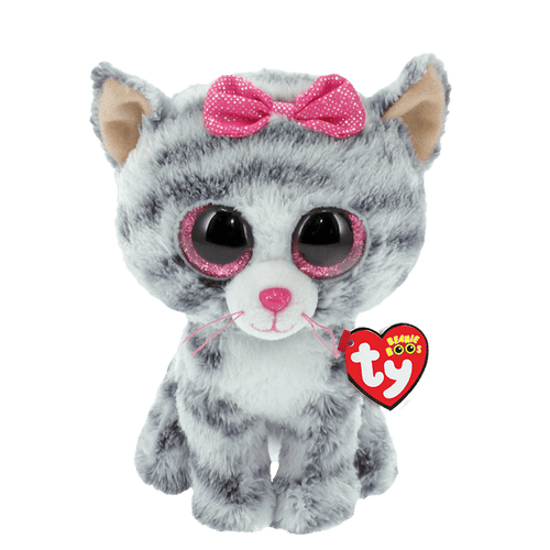 Ty Beanie Boos Regular - Kiki the Grey Cat