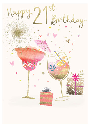 Madison | Birthday Card 21st | Happy Birthday Gifts | With Envelope