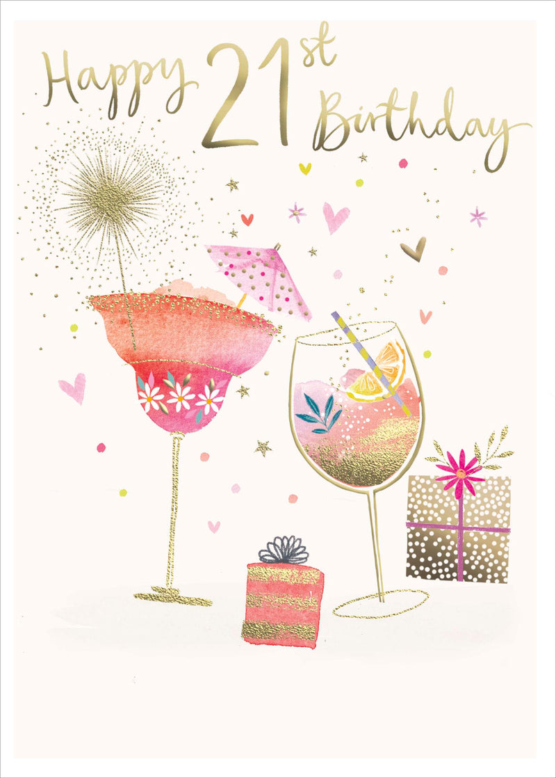 Madison | Birthday Card 21st | Happy Birthday Gifts | With Envelope