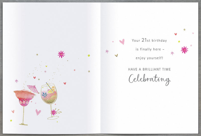 Madison | Birthday Card 21st | Happy Birthday Gifts | With Envelope