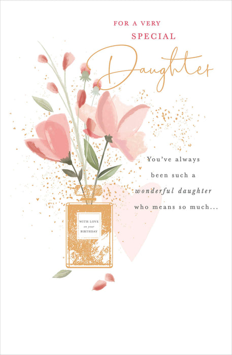 Gibson | Birthday Card Daughter | Conventional Design | With Envelope
