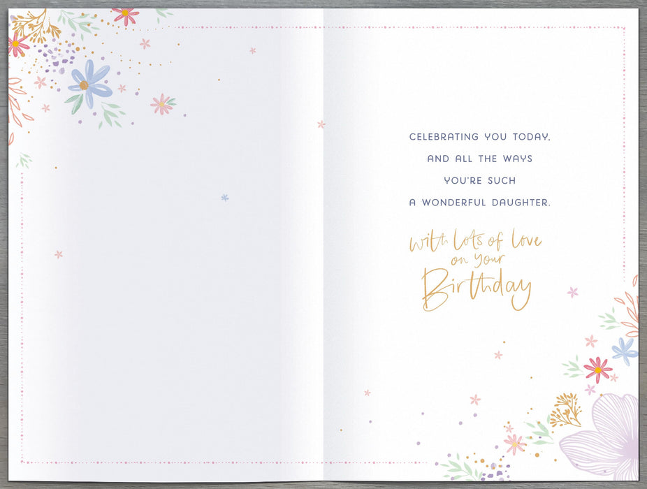 Indigo | Birthday Card Daughter | Happy Birthday Gifts | Her, Girls, Women | With Envelope