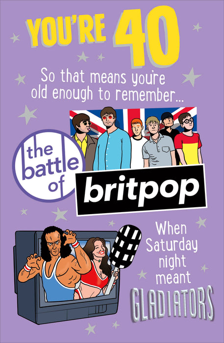 Giggles Remember When Birthday Card for 40th, Hum Design