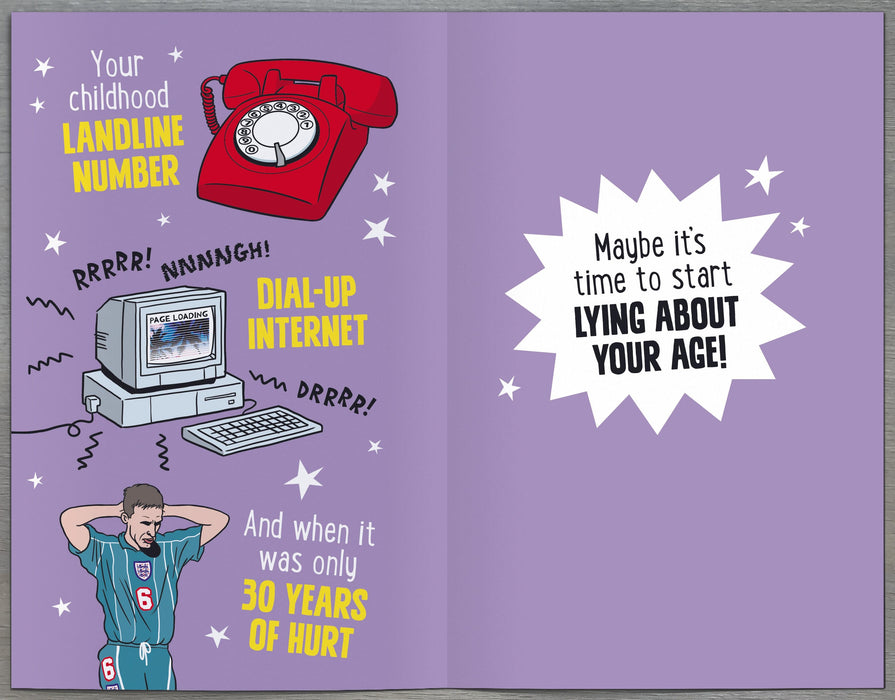 Giggles Remember When Birthday Card for 40th, Hum Design