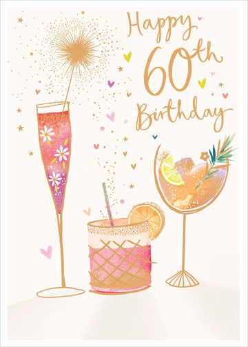 Madison | Birthday Card 60th | Happy Birthday Gifts | With Envelope