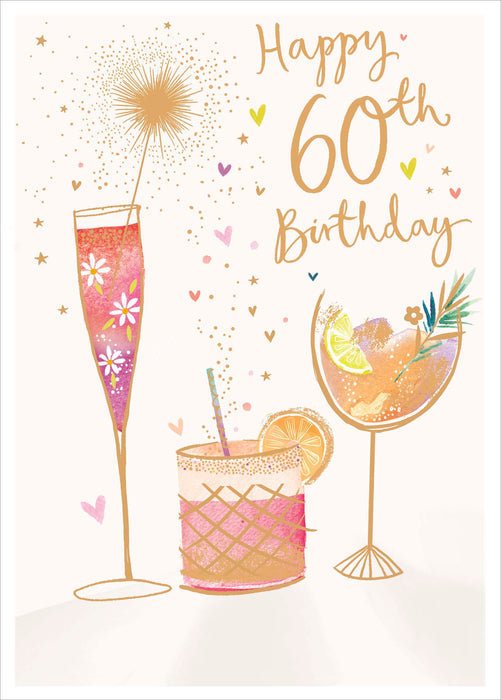 Madison | Birthday Card 60th | Happy Birthday Gifts | With Envelope