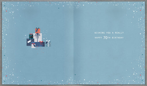 70th Birthday Card - back