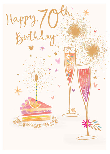 Madison | Birthday Card 70th | Happy Birthday Gifts | With Envelope