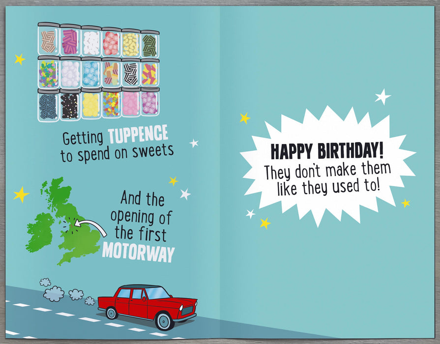 Giggles | Birthday Card 80th Hum | Happy Birthday Gifts | With Envelope