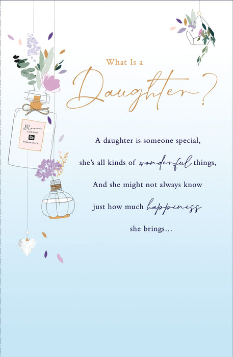 Word | Birthday Card Daughter | Happy Birthday Gifts | Her, Girls, Women | With Envelope