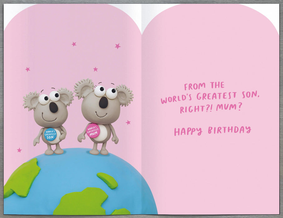 Crackers Birthday Card for Mum, Hum Design