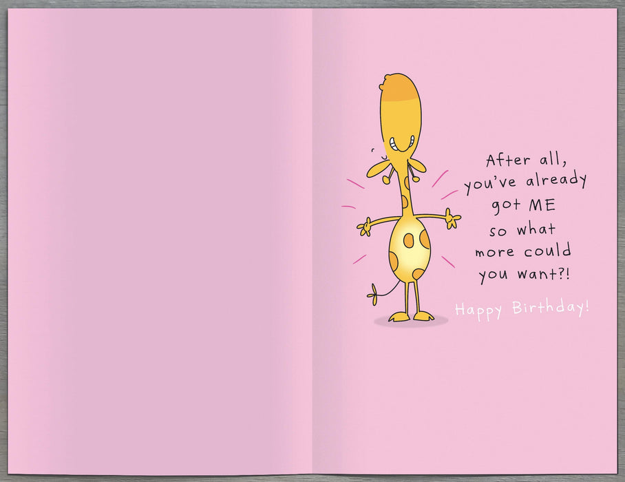 Giggles Birthday Card for Sister, Hum Design