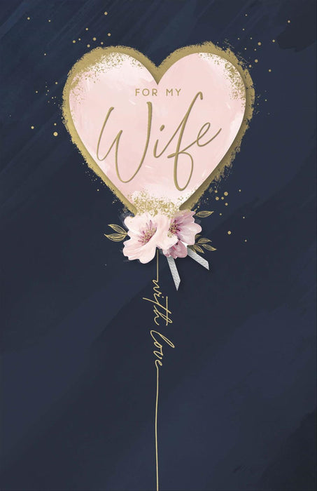 Carlton | Birthday Card Wife | Conventional Design | With Envelope