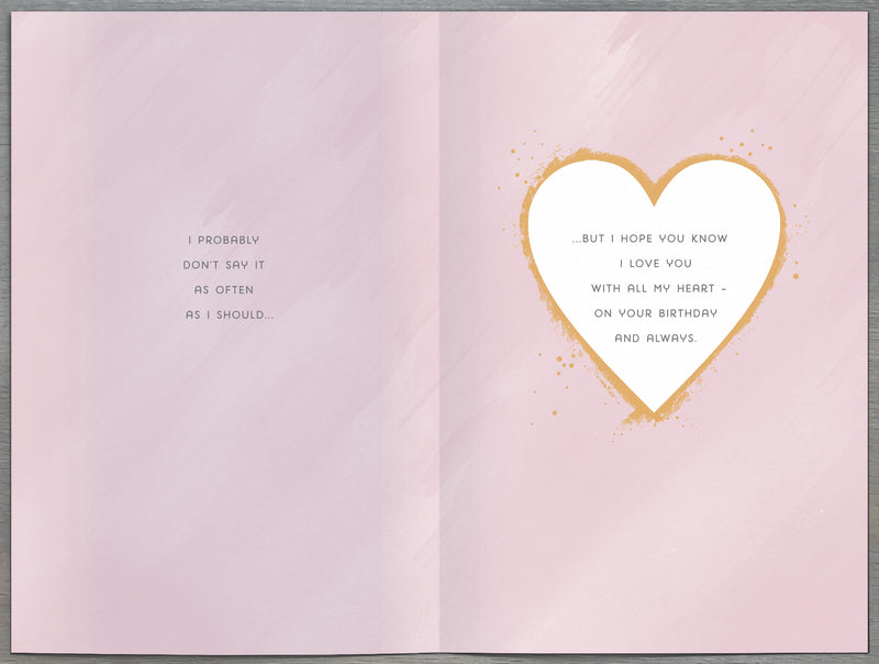 Birthday Card Wife - inside