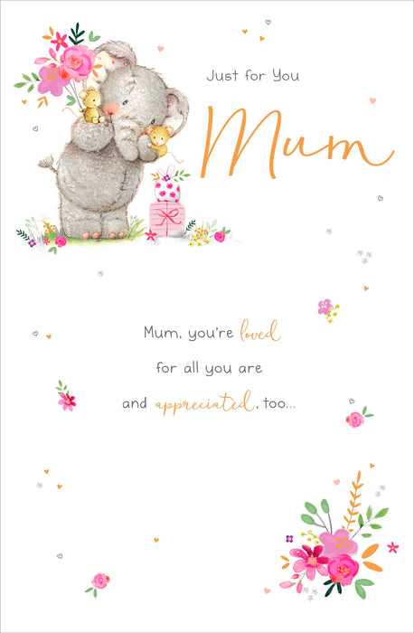 Elliot | Birthday Card Mum Cute | Happy Birthday Gifts | Her, Girls, Women | With Envelope