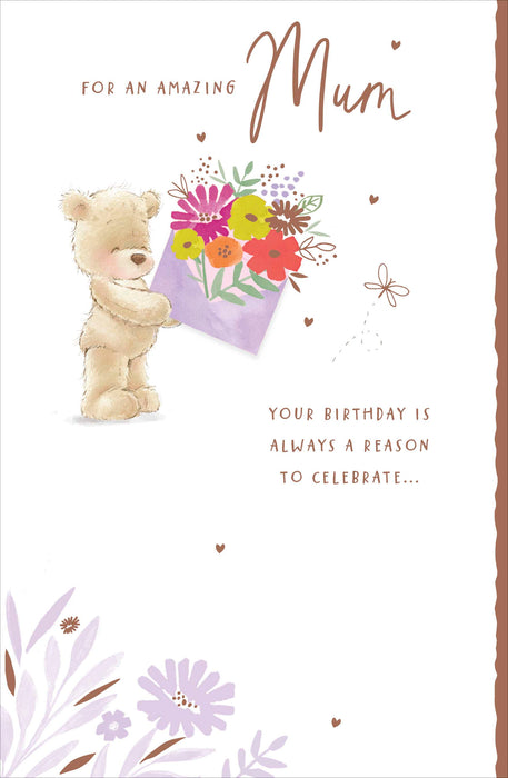 Nutmeg | Birthday Card Mum | Cute Design | With Envelope