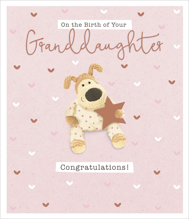 Boofle | Birth Congrats Granddaughter Cute | Card and Gift | With Envelope