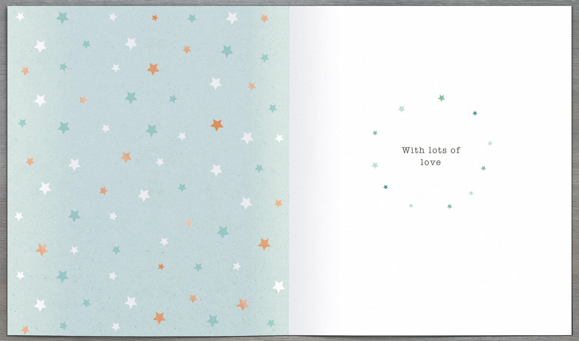 Boofle | Birth Congrats Grandson Cute | Card & Gift | With Envelope