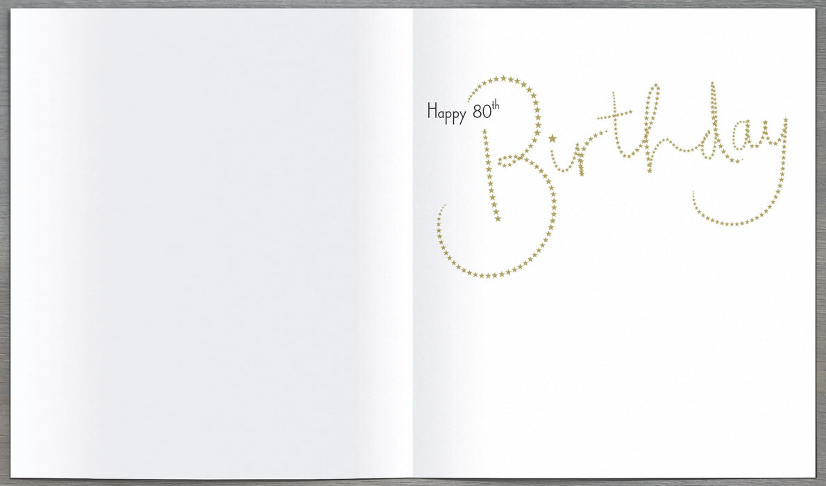 Loop the Loop Birthday Card for 80th, Conv Design