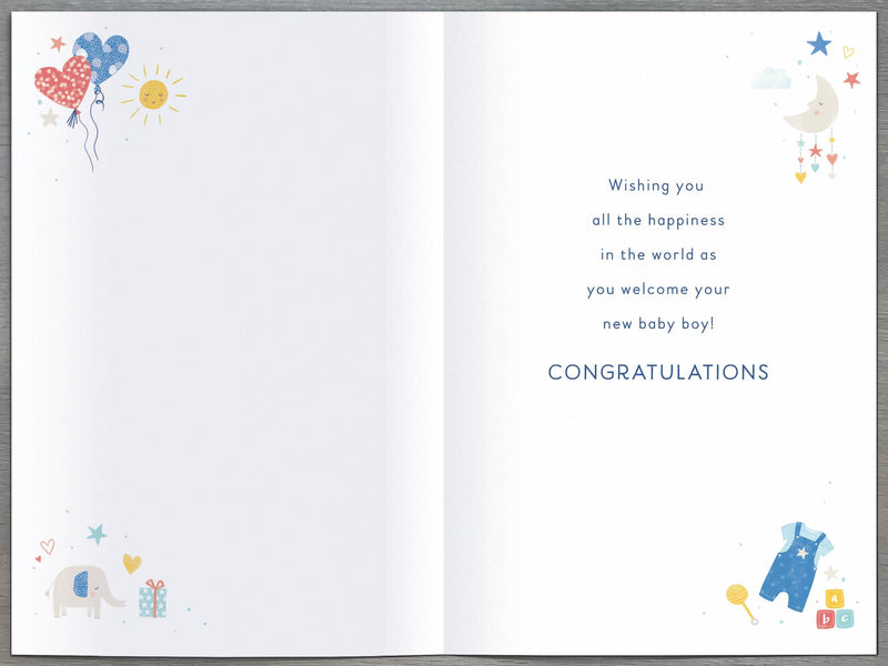 Simply | Birth Congrats Boy | Card and Gift | With Envelope