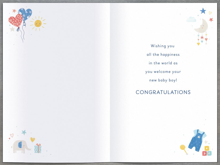 Simply | Birth Congrats Boy | Card and Gift | With Envelope