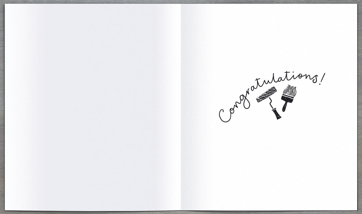 Ink Pot Congrats Card for New, Conv Design