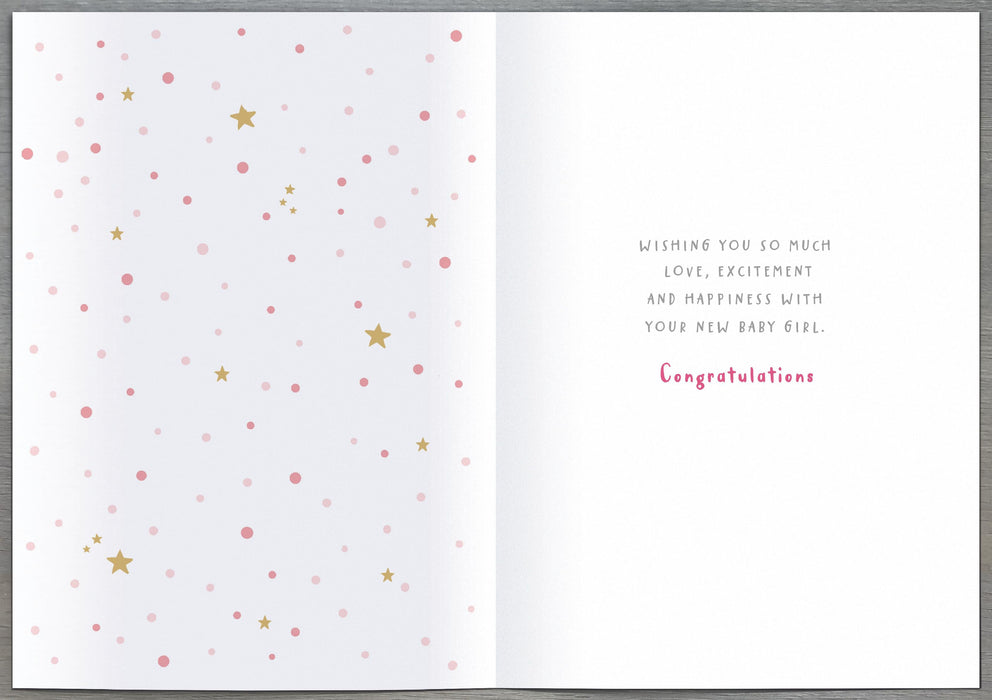 Nutmeg Birth Card for Congrats, Cute Design