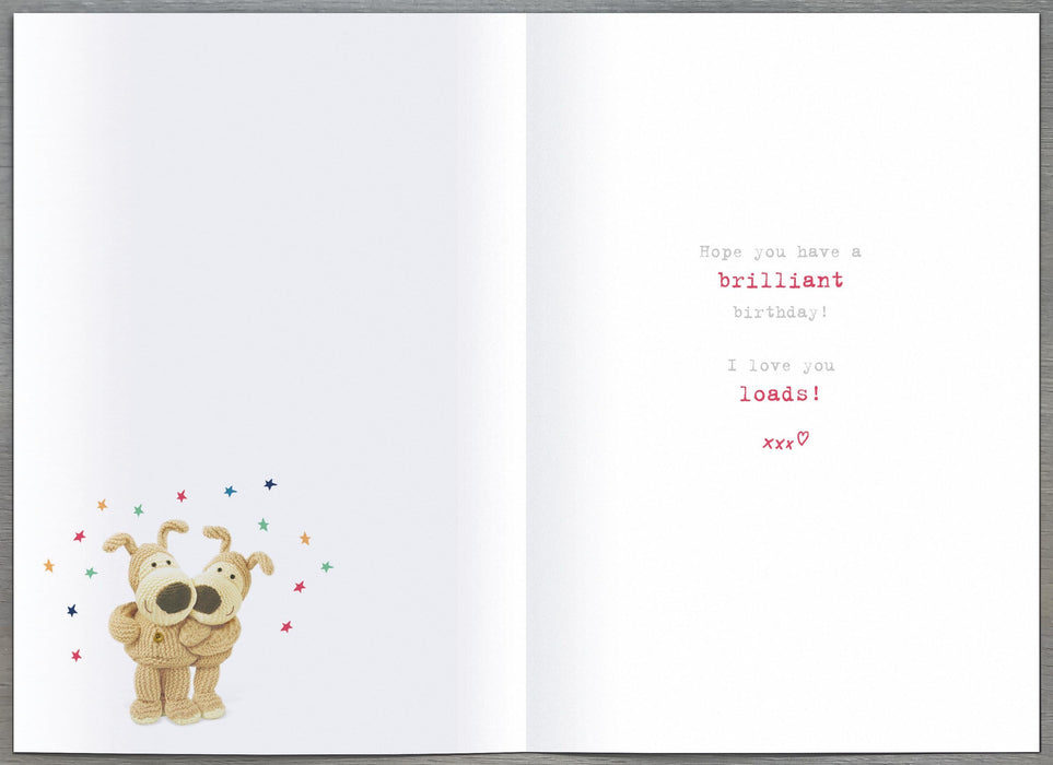 Boofle Birthday Card for Boyfriend, Cute Design