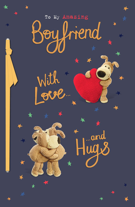 Boofle Birthday Card for Boyfriend, Cute Design