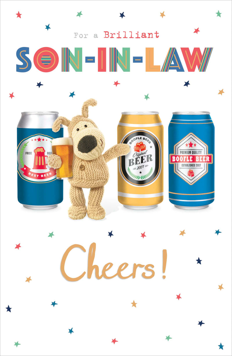 Boofle | Birthday Card Son In Law Cute | Happy Birthday Gifts | Him, Boys, Men | With Envelope