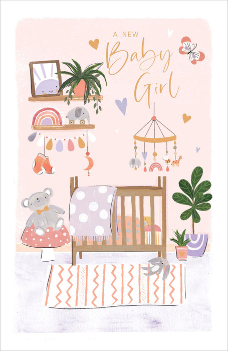 Gibson | Birth Congrats Girl | Card and Gift | With Envelope