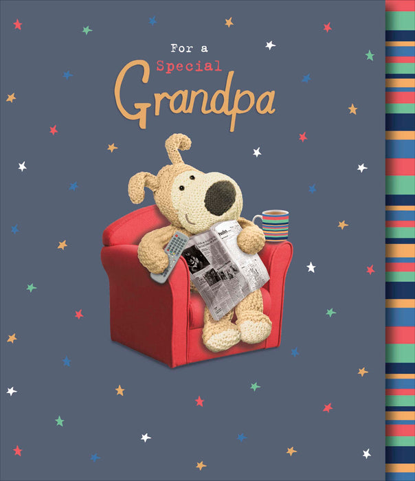 Boofle Birthday Card for Grandpa, Cute Design
