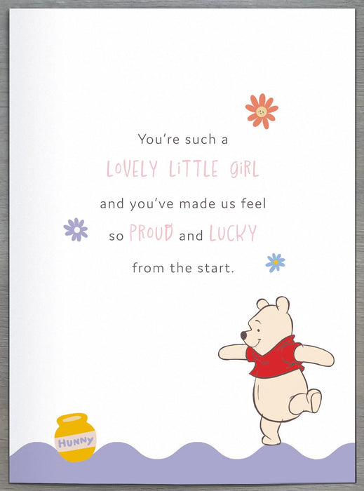 Disney Winnie the Pooh Birthday Card for 2nd, Cute Design