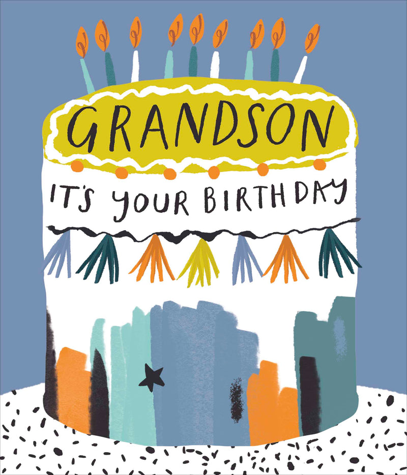 Carlton | Birthday Card Grandson | Happy Birthday Gifts | Him, Boys, Men | With Envelope