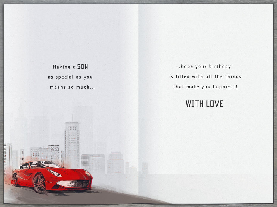 Gibson | Birthday Card Son | Happy Birthday Gifts | Him, Boys, Men | With Envelope