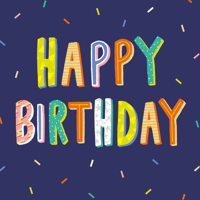 Kindred Party Poppers Male Birthday Card for Conv, Conv Design