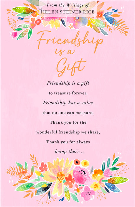 Helen Steiner Rice | Open Card Friend | Conventional Design | With Envelope