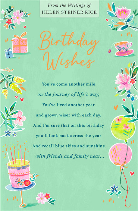 Helen Steiner Rice Birthday Card for Conv, Conv Design