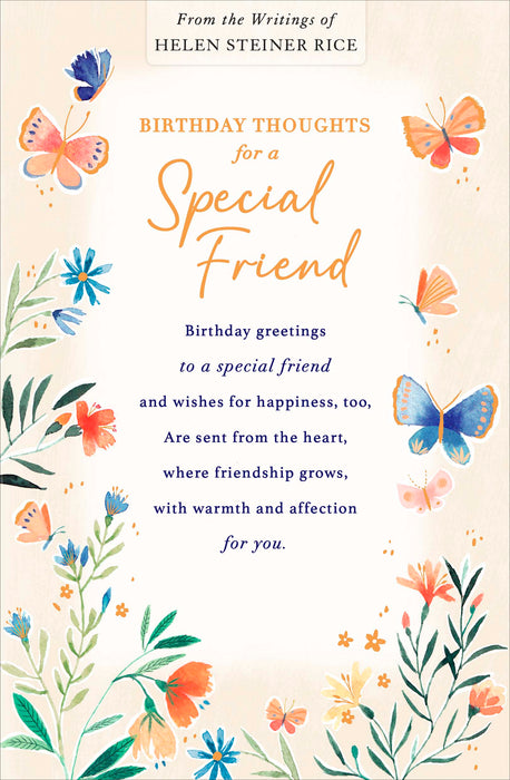 Helen Steiner Rice Birthday Card for Friend, Conv Design