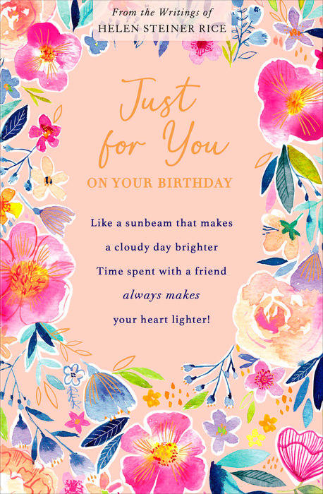 Helen Steiner Rice Birthday Card for Conv, Conv Design