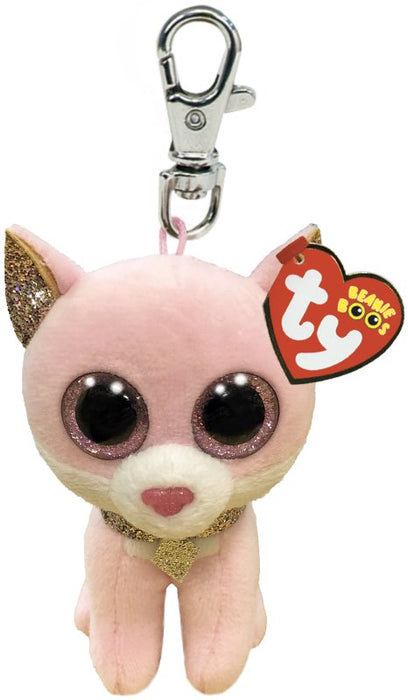 Ty Key Clip - Fiona the Pink Cat