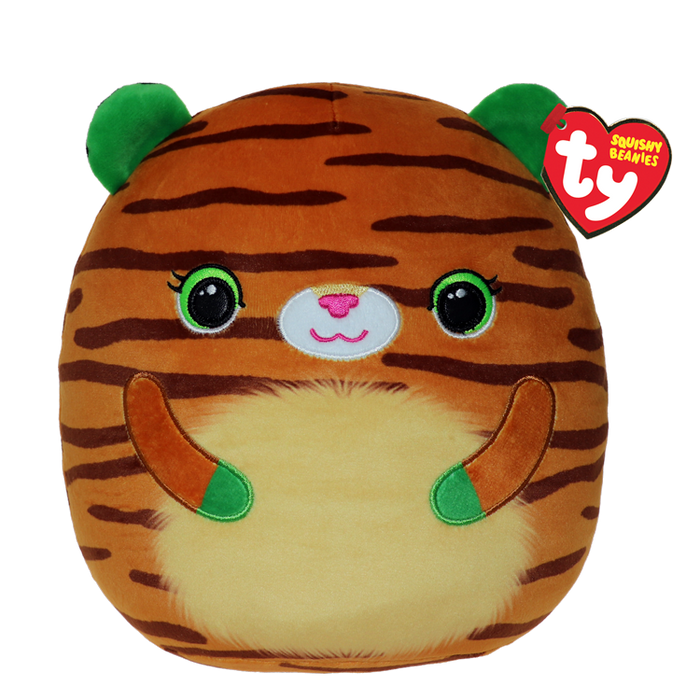 Ty Squishy Beanies 10" - Tiggy the Tiger soft toy