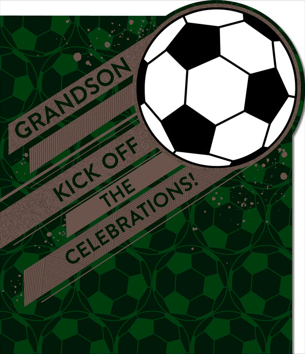 Carlton Birthday Card for Grandson, Juv Design