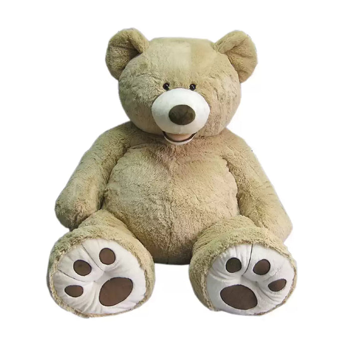 Giant Cuddle Bear 53" (134cm) Brown Plush Sitting Bear