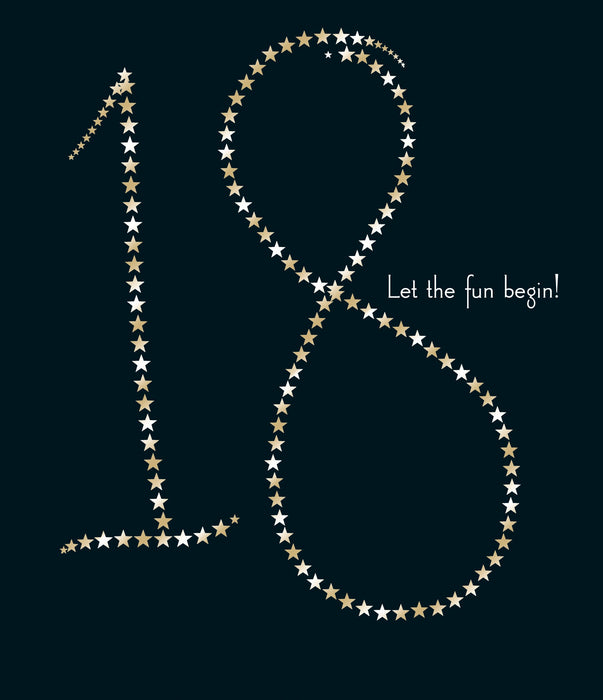 Loop the Loop Birthday Card for 18th, Conv Design