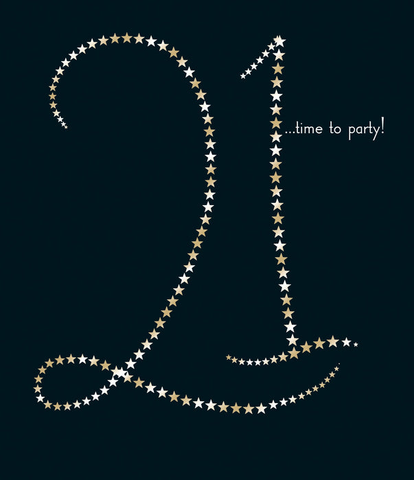 Loop the Loop Birthday Card for 21st, Conv Design