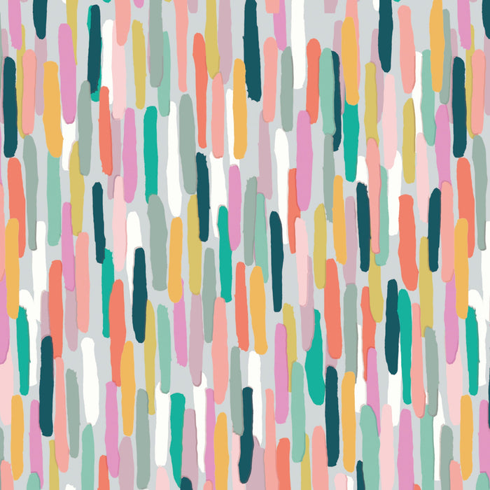 Pink Painterly Dash Open Card for Blank, Blank Design