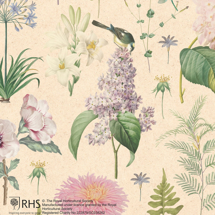 RHS Floral Open Card for Fem, Conv Design