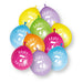 10 Pack Happy 7th Birthday 9" Latex Balloons