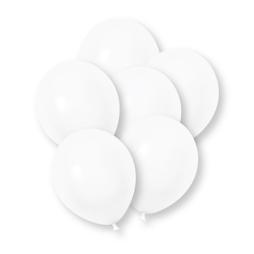 10 Pack White Premium 12" Latex Balloons
